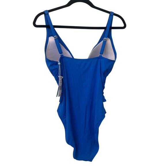 Bleu by Rod Beattie Women's Molded-Cup One-Piece Swimsuit Aegean Bleu Size 6 NWT - Picture 6 of 12